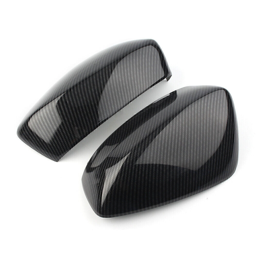 for Mazda 3 Axela 17-2018 Carbon Fiber Style Door Side Rearvie Mirror Cover Trim