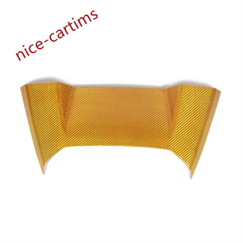 Yellow Carbon Fiber Rear Speaker Upper Panel Cover for Corvette C8 2020-24 Coupe