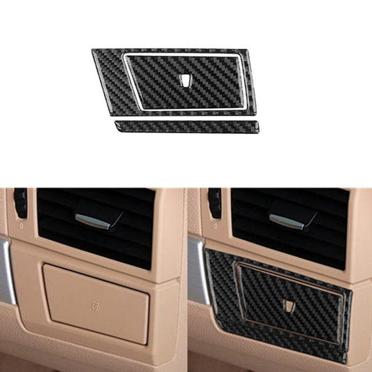 Carbon Fiber Copilot Water Cup Holder Trim for BMW X3 2004-2010