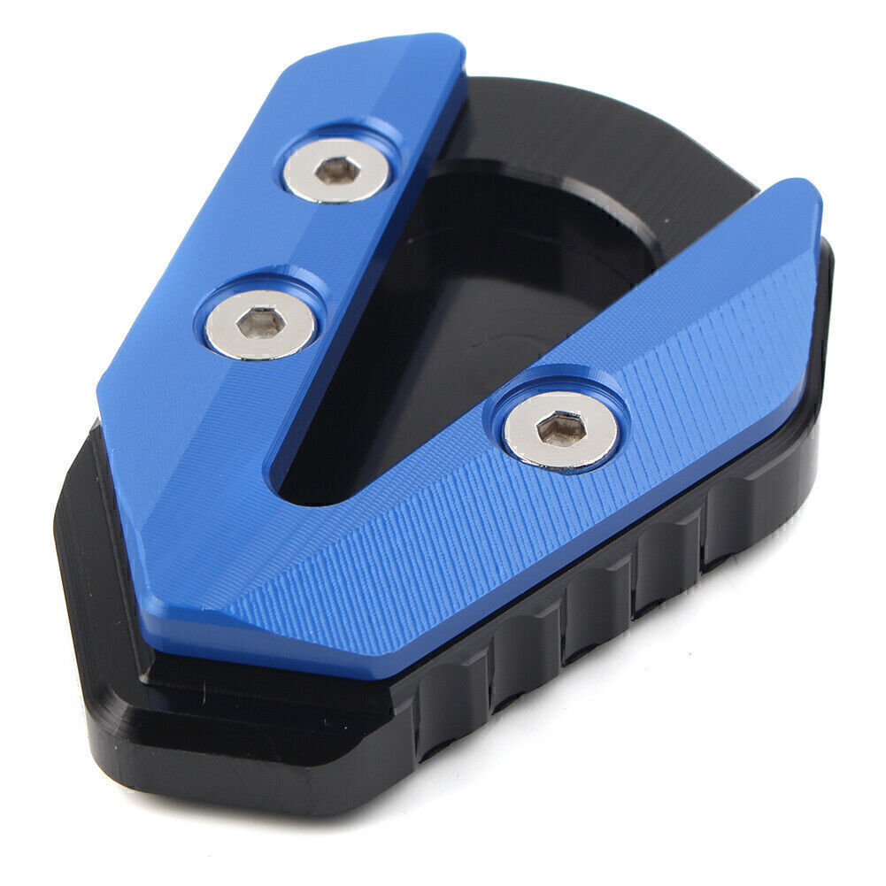 Kickstand Foot Support Side Pad Enlarge Plate for YAMAHA YZFR6 2017-2021 Blue