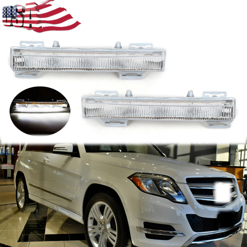 Applicable to 2012-2015 for Mercedes-Benz W166 dual DRL fog lights and front daytime running lights.