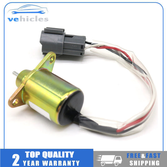 Fuel shut-off solenoid valve 119233-77932 is suitable for Yanmar engines 3TNV88, 3TNE84, 4TNE88, and 4TNE84.