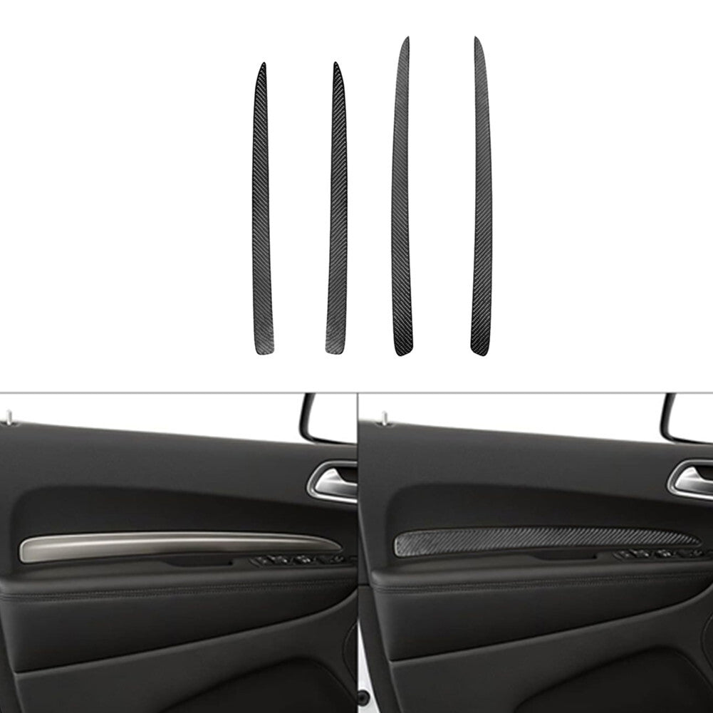 4pcs Carbon Fiber Interior Door Side Trim Cover Trim for Dodge Durango 2014-2020