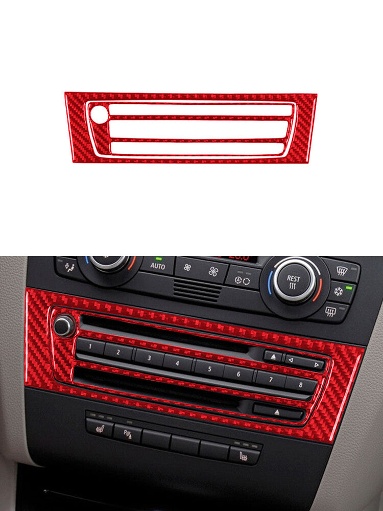 Red Central CD-Player Trim Cover for BMW 1 Series Convertible E82/E88 2008-2013