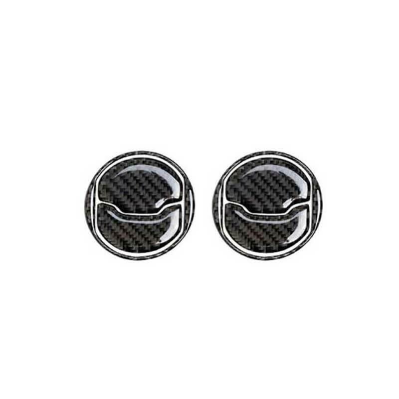Fit for Ford for Mustang 2015-2022 Carbon Fiber Middle Console Air Outlet Vent 6PCS