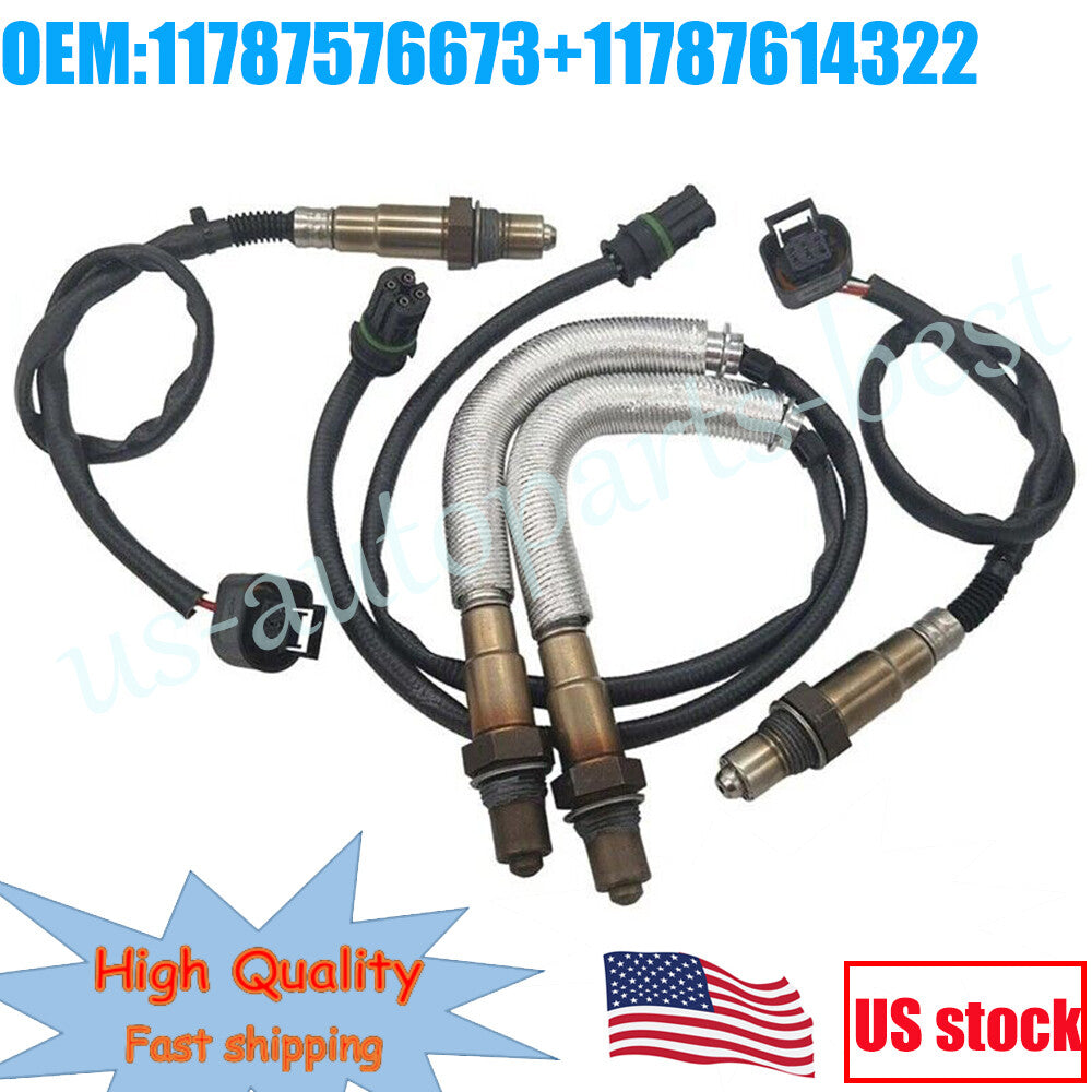 set of 4 For 2009-2015 for BMW 750i 750Li 4.4L 250-25087 Upstream Oxygen O2 Sensor