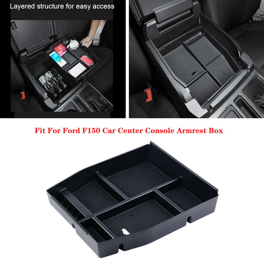 Fit for Ford F150 2015-2019 Car Center Console Armrest Box Glove Storage Box