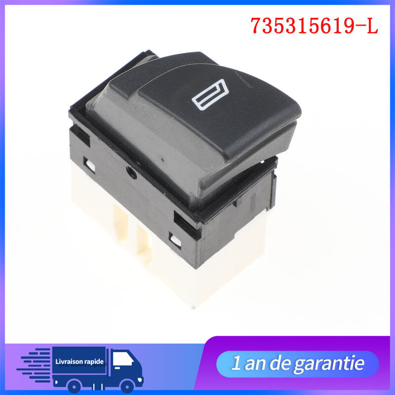 Commande Bouton Leve vitre pour JUMPER BOXER DUCATO 735315619, 6554.T3, 6554T3