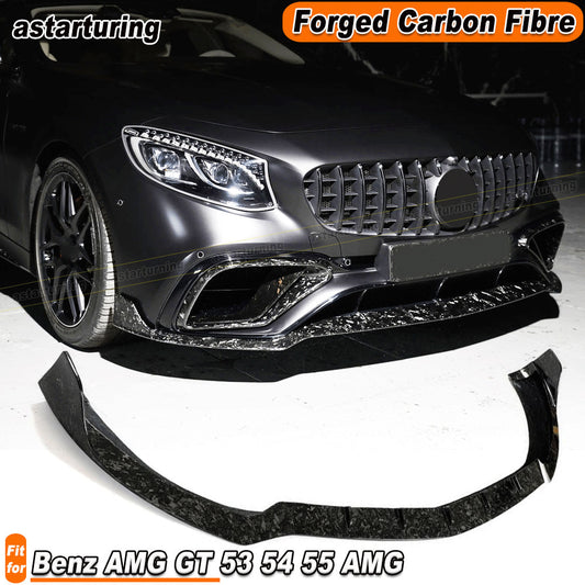 Forged Carbon Front Bumper Lip Spoiler for Mercedes C217 S500 S550 Coupe 2015-17