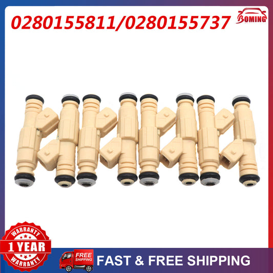 set of 8 Fuel Injectors 0280155737 for Buick Park Avenue Regal 3.8L 0280155811