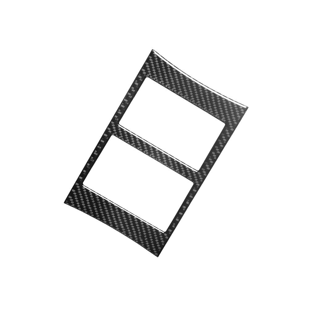 Carbon Fiber Armrest Box Rear Panel Trim Cover Bezel for Cadillac CTS 2003-2007
