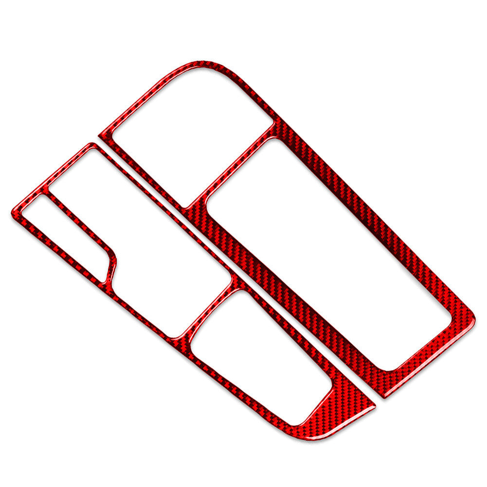 Central Console Gear Shift Frame Cover Trim Red for Hyundai Sonata 9th 15-19 LHD