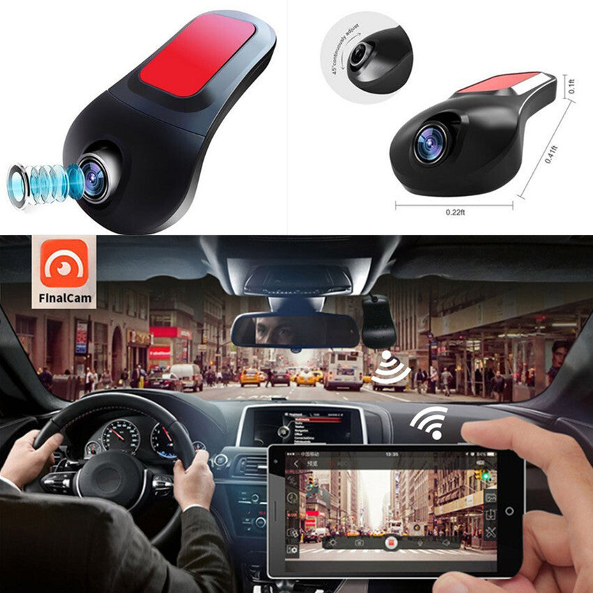 Car Wireless Wifi Hidden HD 1080P Camera DVR Video Recorder Camcorder Tachograph