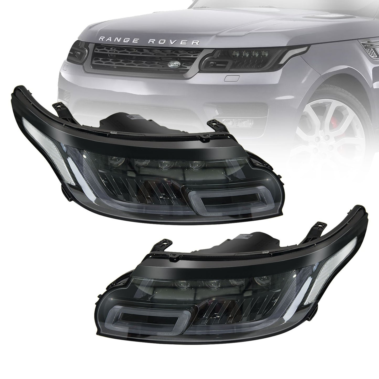 Direct Fit Front Headlight Assembly for Land Rover for Range Rover Sport 2014-2017