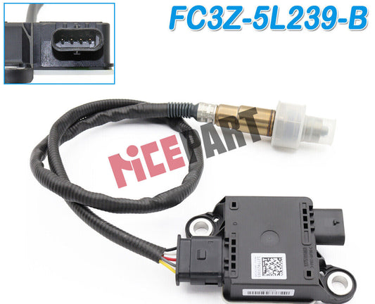 PM Exhaust Particulate Sensor FC3Z-5L239-B Compatible with for Ford F250 F350 Super Duty