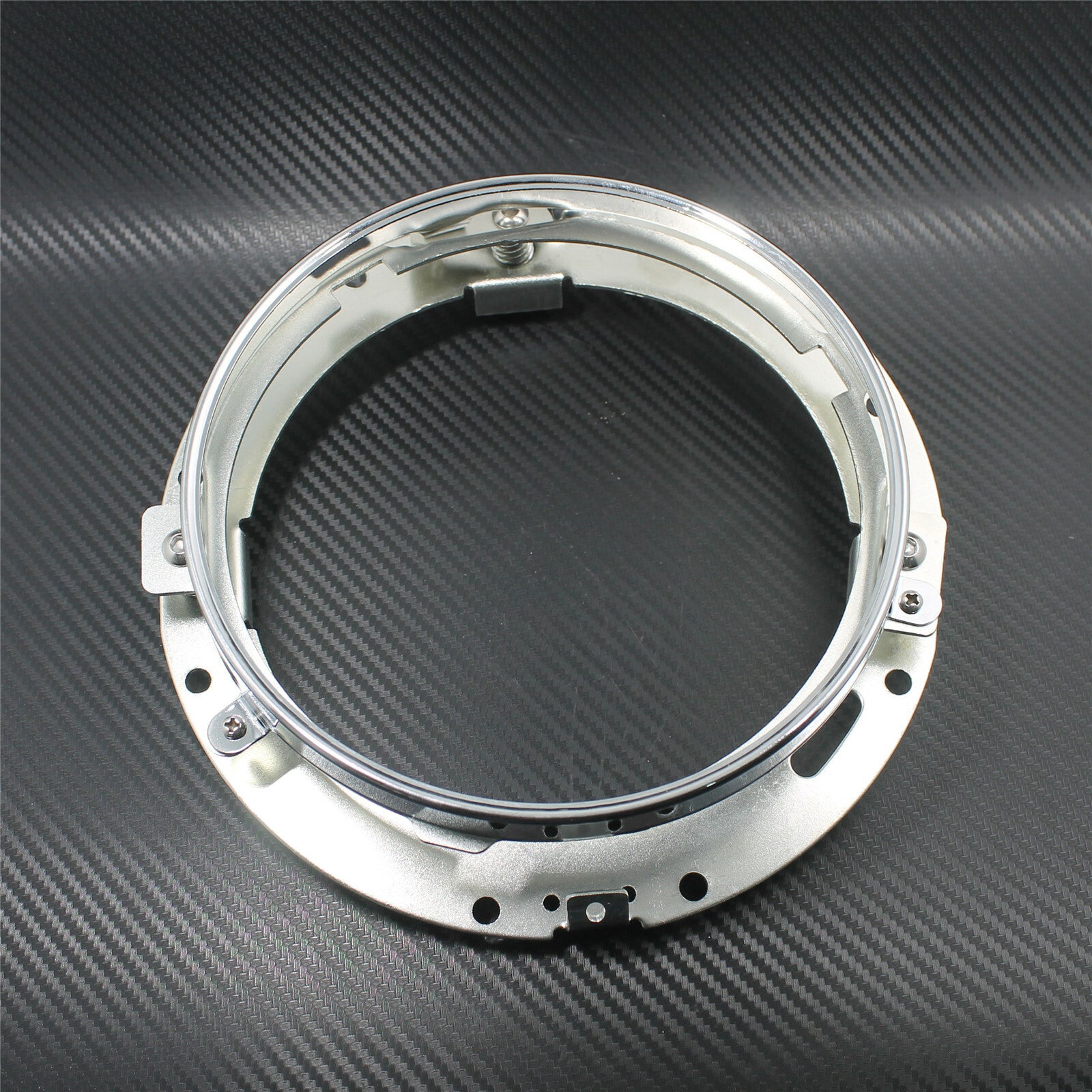 7 inch Chrome Round Headlight Ring Mounting Bracket
