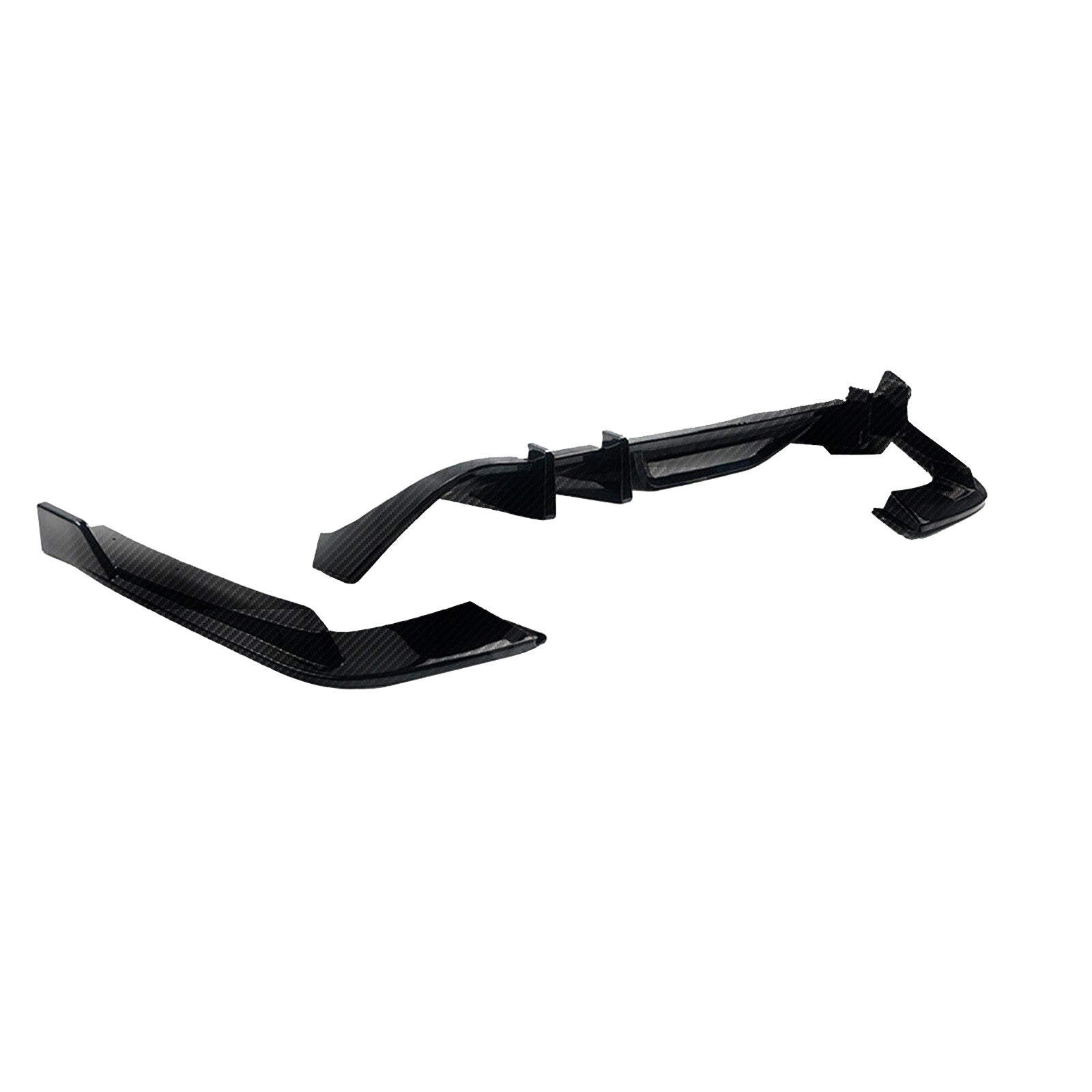 Rear Bumper Diffuser Splitter Glossy Black for Ford for Mustang 2015-2017 HN Style
