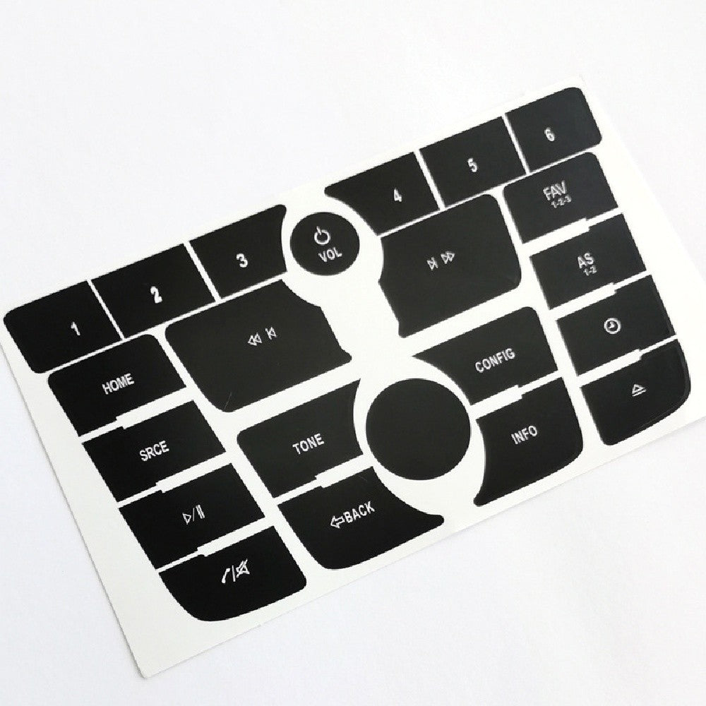 Radio Button Repair Decal Sticker Set Black for Buick Verano Encore 2012-2015