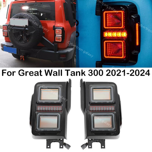 1 pair of LED taillight assemblies for Great Wall Tank 300 2021-2024