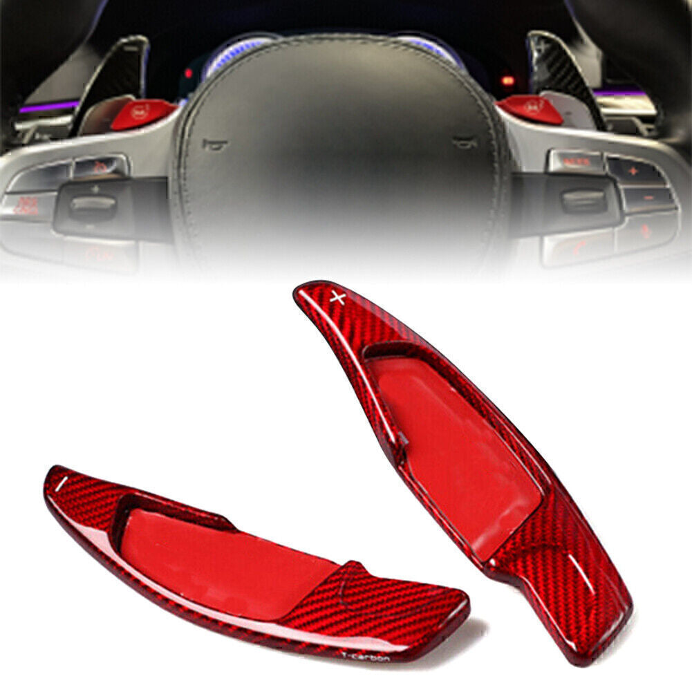 Carbon Fiber Steering Wheel Shift Paddle Extension L+R Fit for BMW NEW 5/7 SERIES