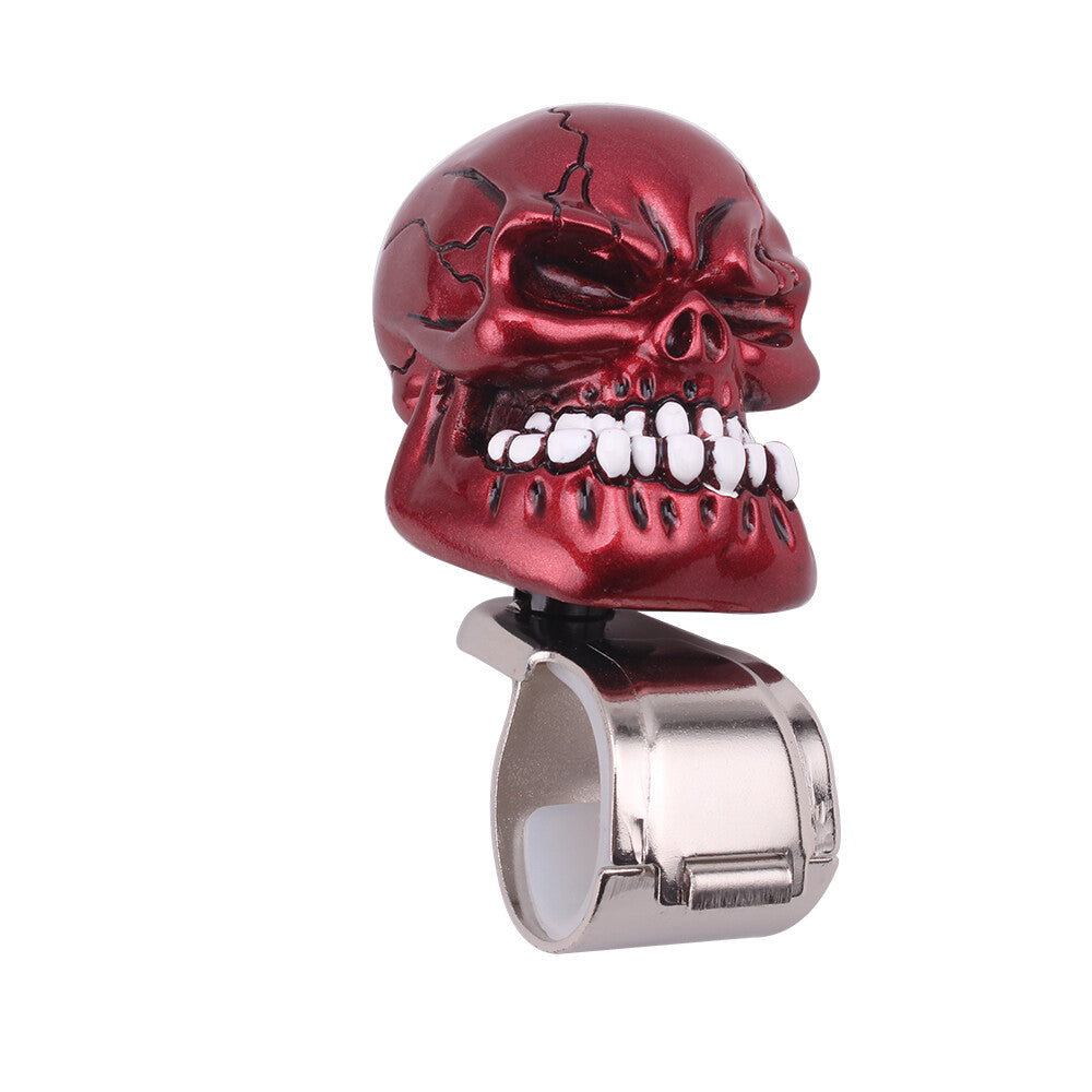 Red Skull Head Car Steering Wheel Spinner Suicide Knob Handle Auto/Truck