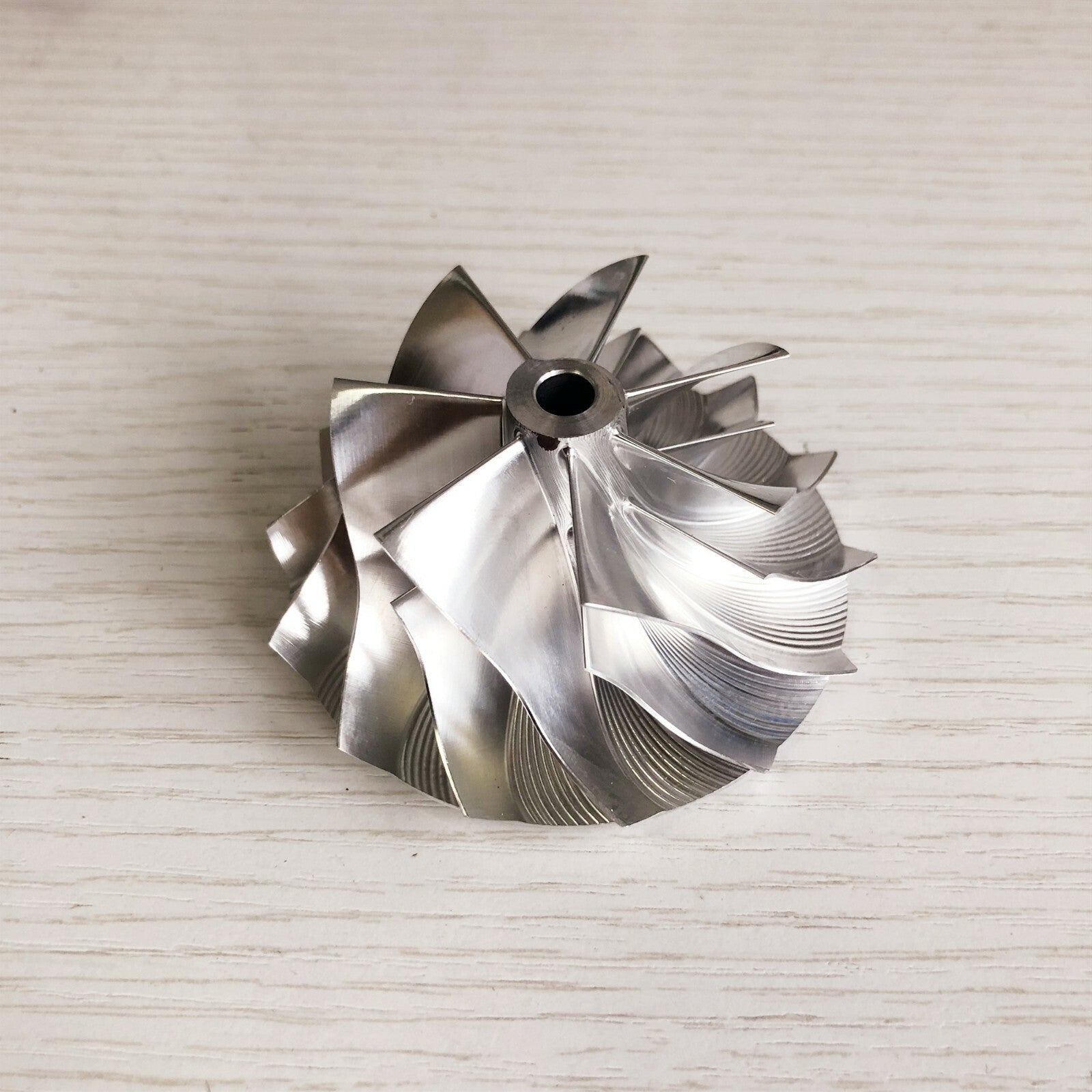 GT28 49.70/67.40 mm 7+7 Blade High-Performance Turbine Billet Compressor Wheel