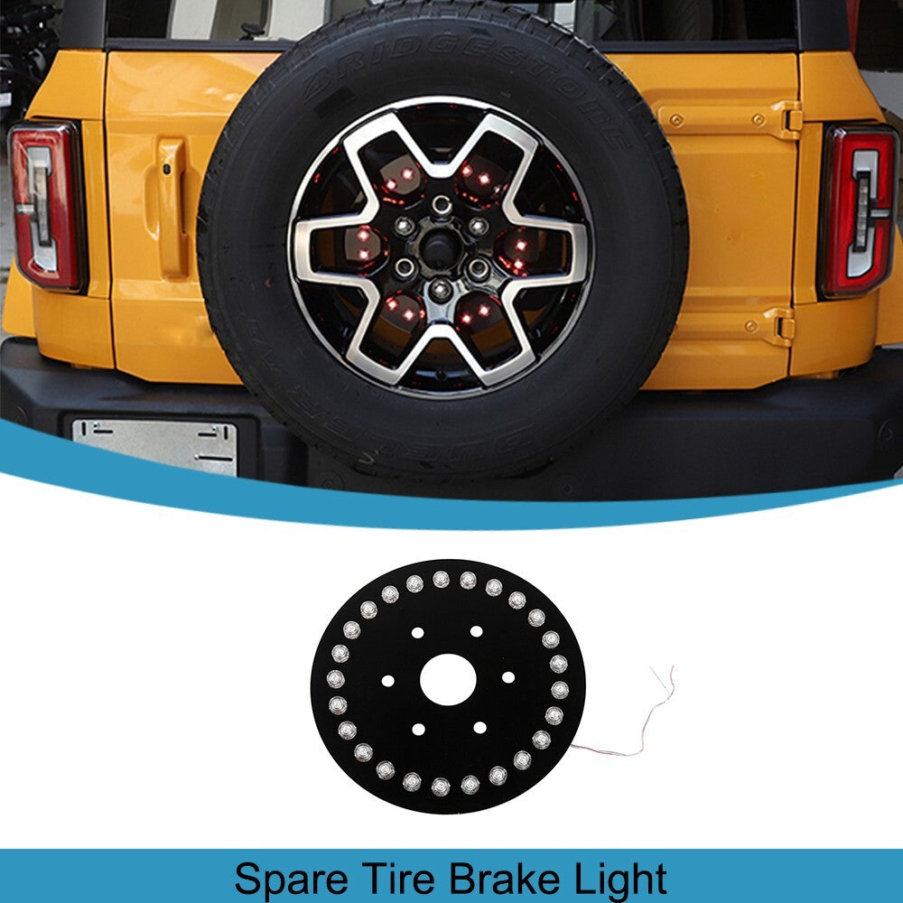 Rear Spare Tire Brake Warning Lamp LED Light for Ford Bronco 2021 2022 2023 2024