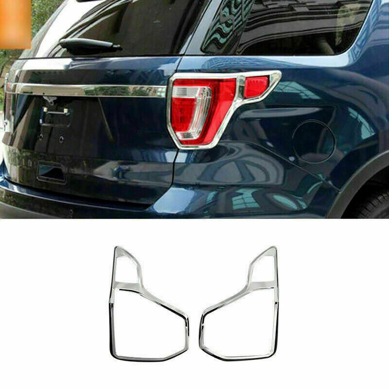 for Ford Explorer 2016-2019 Chrome Rear Tail Light Lamp frame Cover Trim Decor
