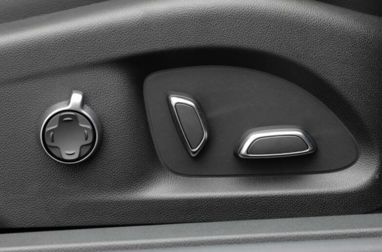 for Cadillac CT4 2020-24 Silver Steel for Seat Adjustment Button Panel Cover Trim 2P
