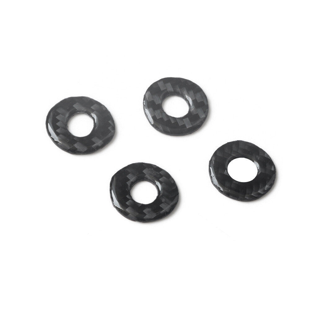 4-Piece Carbon Fiber Inner Door Lock Pin Cover Trim for Chrysler 300 2005-2007