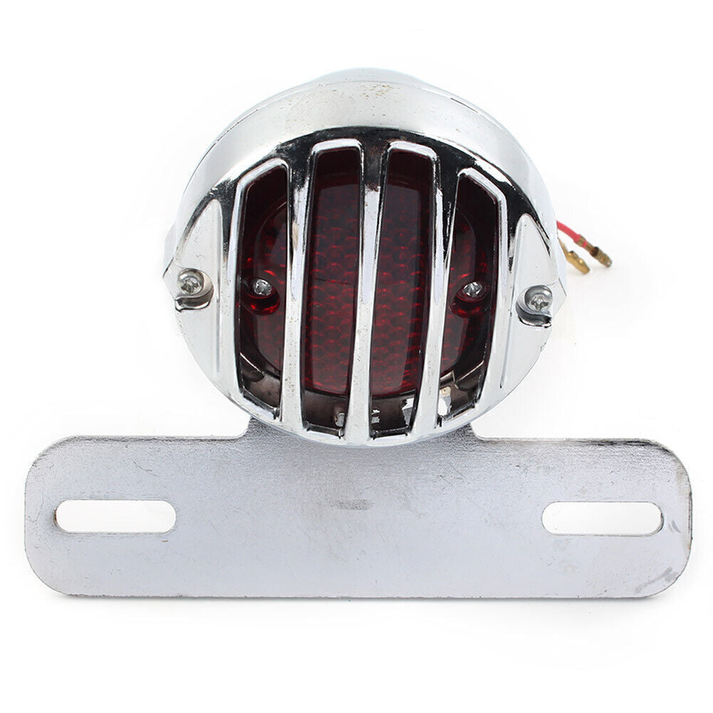 Grill Side Mount R¨¹cklicht Kennzeichenhalter Cafe Racer Bobber Motorrad