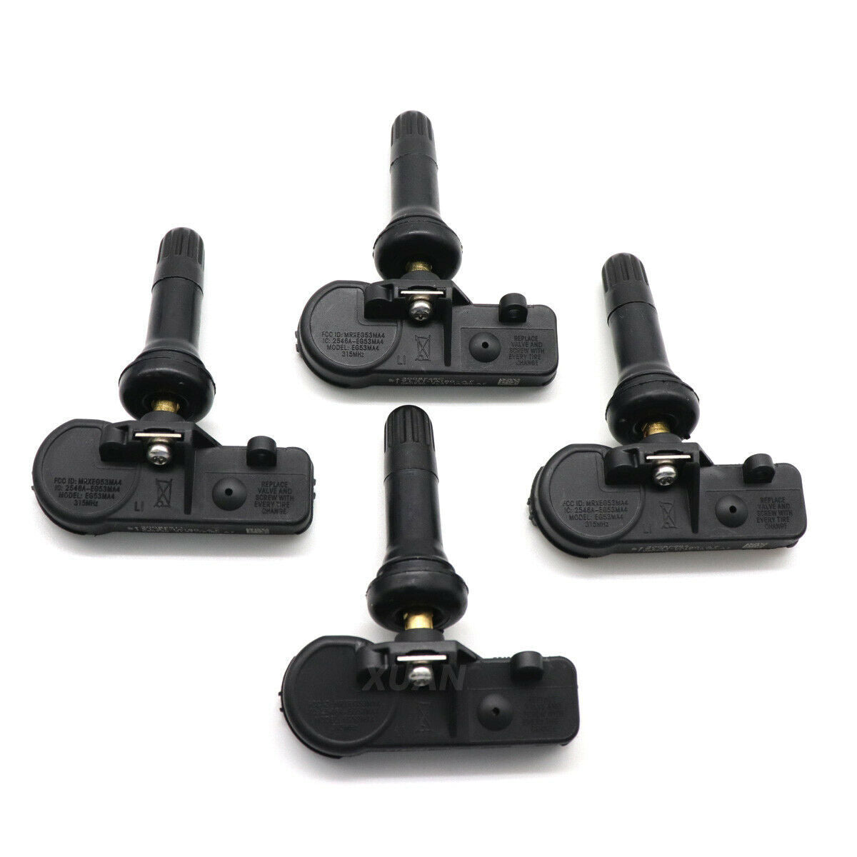 4 x 9L3T-1A180-AF new Tire Pressure Monitoring System (TPMS) sensors for Ford for Mustang and for Lincoln .