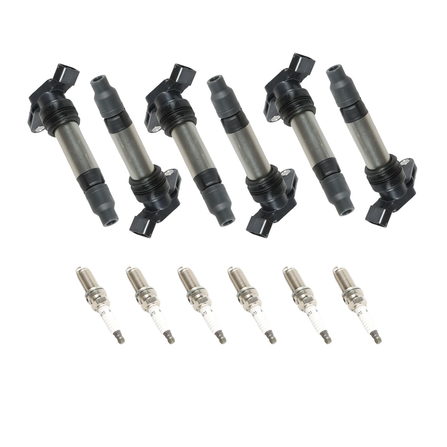 Set of 6 UF594 Ignition Coil  Iridium Spark Plugs For 2010 for Volvo XC60 3.0L 3.2L
