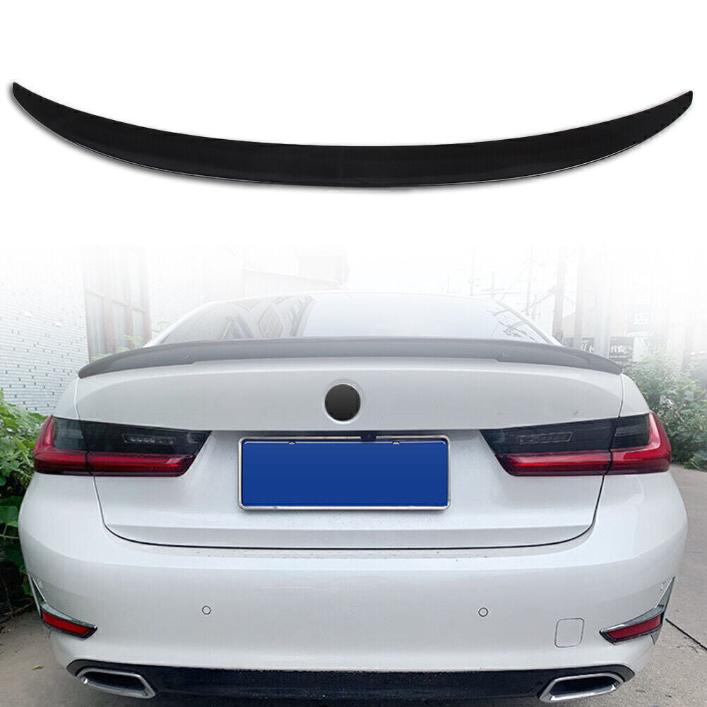 Rear Tail Trunk Spoiler Wing Lip Trim ABS Fit for BMW 2020 3 series G20 Gloss Black