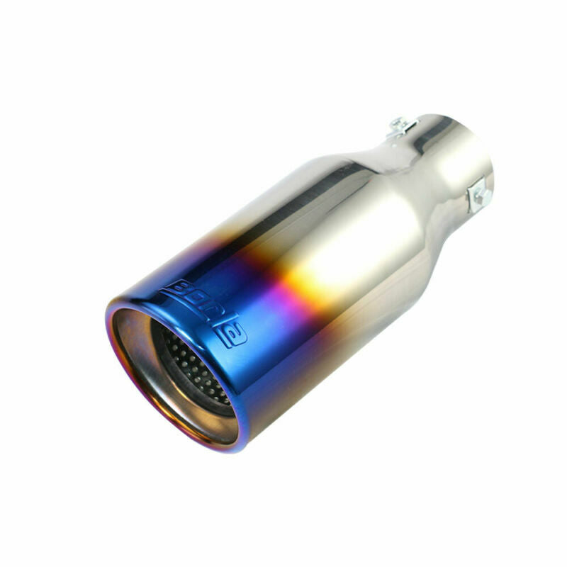 67mm ID Universal Stainless Welding Tail Tip Exhaust Tip 4'' OD Blue 250mm Tip