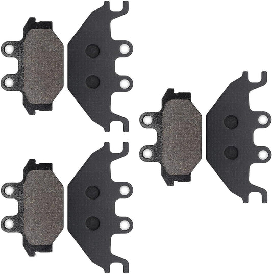 Front and Rear Semi-Metallic Brake Pads for Quadlander 300 600 ARCTIC CAT 250