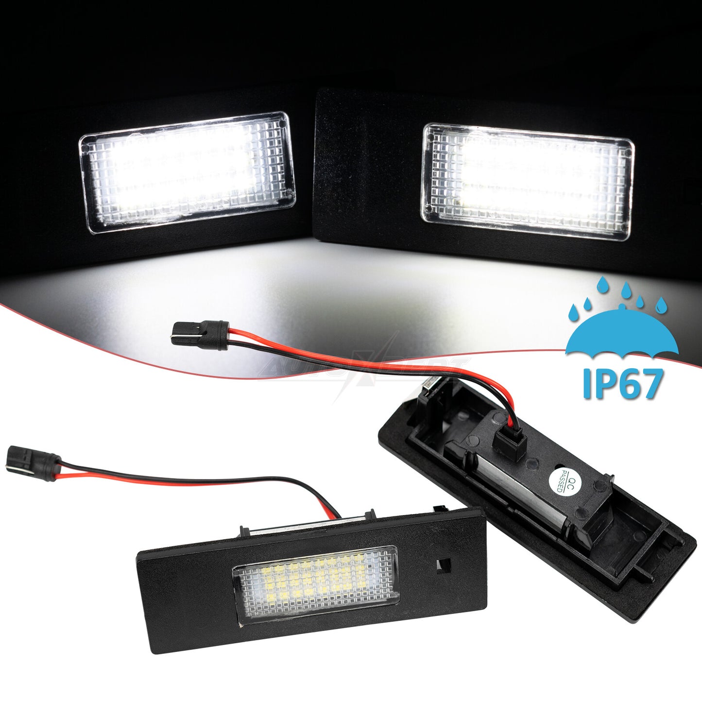 White License Number Plate Light for BMW 1 Series E81 E87 F20 Z4 E85 E86 E89 i3