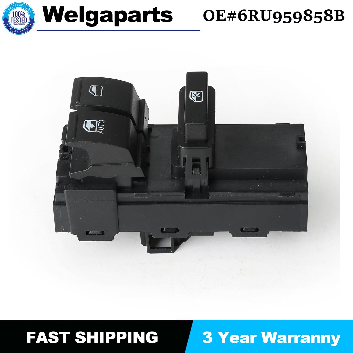 1PC New 6RU959858B for VW Polo Derby Vento 2011-2022 Power Window Switch