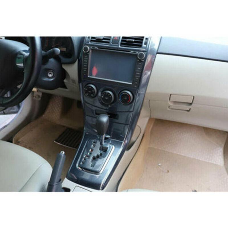 for Toyota for Corolla 2007-2013 Carbon Fiber Central Console Gear Shift Cover Trim