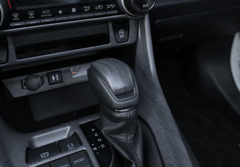Cover Trim Inner Console Gear Shift Knob for Toyota RAV4 2019-2023 Matte Black