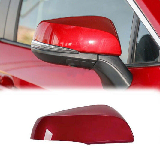 Red Right Passenger Car Rear Mirror Cap Cover For ToyotaRAV4 19-22