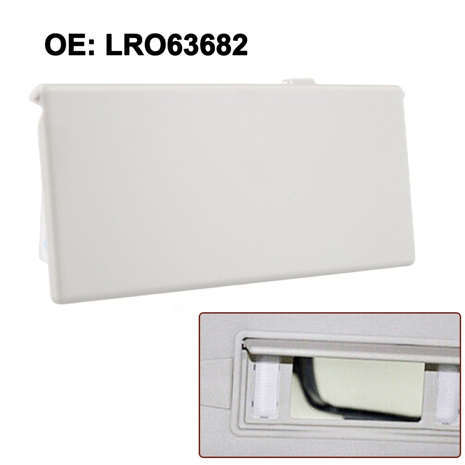 Vanity Mirror Cover Sunvisor Vanity Mirror Cover Grey LR063682 For