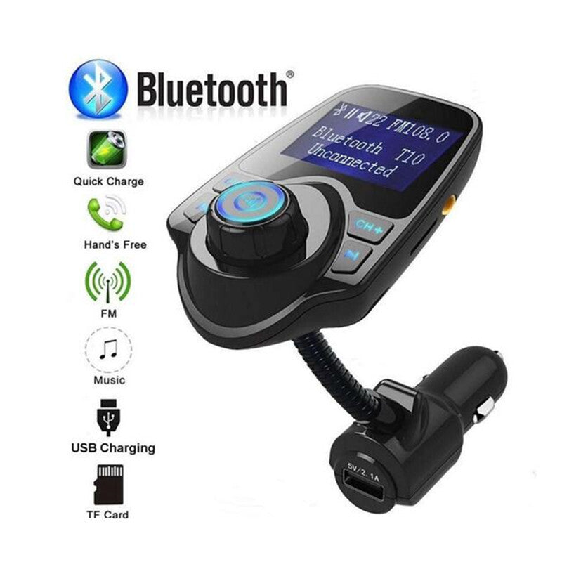 Car Kit Handsfree Bluetooth FM Transmitter MP3 Player USB Charger LCD Modulator
