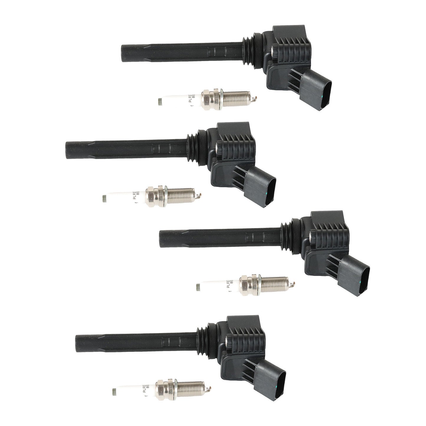 4Pcs Ignition Coils + Iridium Spark Plug for Audi A3 Q5 Q7 S3 for Volkswagen for Jetta