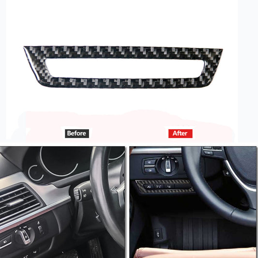 Carbon Fiber Button Control Decorative Cover Trim for BMW 6 Series F12 F13 11-18