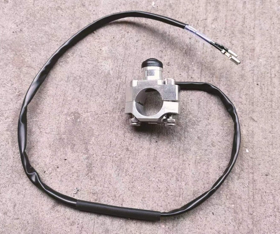 7/8 Silver CNC Stop Kill Switch Pit Pro Trail Dirt Bike ATV Quad Motorcycle 22mm