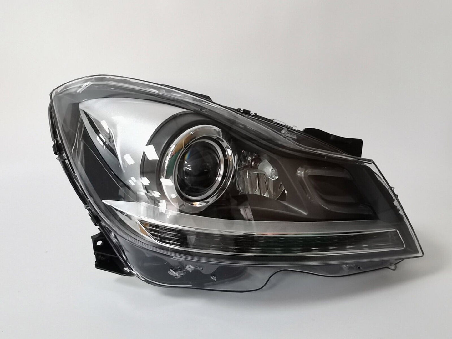 Upgrade to LED DRL headlights for 11-14 for Mercedes W204 C63 style exterior (L+R)