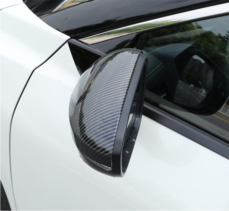 for Nissan Rogue 21-23 Carbon Fiber Side Door Rearview Mirror Cover Cap Trims 2P