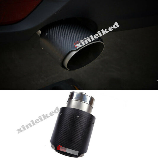 Carbon Fiber Rear Exhaust Tip Muffler End Pipe for Mazda 3 Axela Sedan 2014-2018