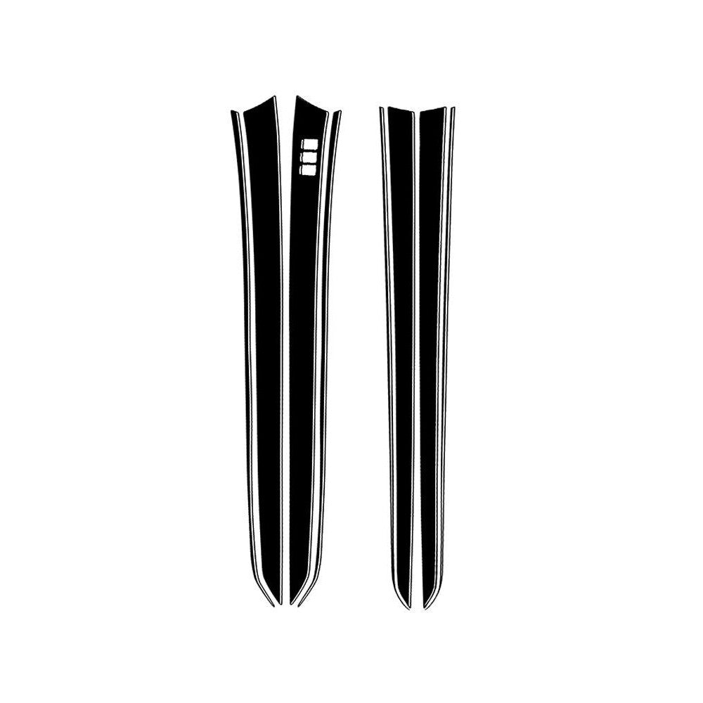8Pcs Piano Black Interior Door Strips Cover Trim for Infiniti G37 2010-2013